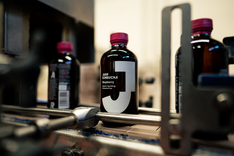 The bottle ready for boxing